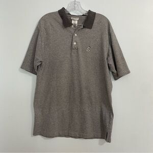 Walt Disney World Gray Short Sleeve Polo Shirt Mickey Mouse Men’s Size M